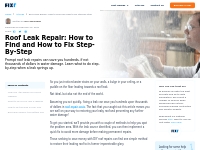 Fixr.com | Roof Leak Repair: Costs, How to Find, and How to Fix Step-B