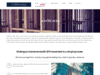 How we Work • FJP Investment