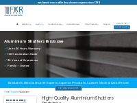 Cost Effective Aluminium Shutters Brisbane | Ph: 0412 872 822