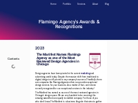Web Design Awards   Recognitions | Flamingo Agency Chicago