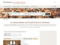 Fiesole Accommodation:Rooms and Apartments near Florence