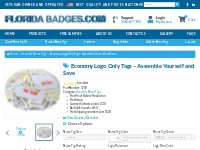 Economy Logo Only Tags – Assemble Yourself and Save