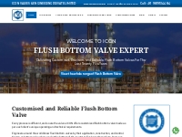 Flush Bottom Valve- Flush Bottom Tank Valve- Flush Bottom Ball Valve