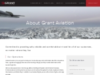 About Grant Aviation - Grant Aviation