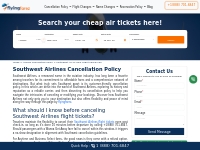 Southwest Airlines Flights Cancellation Policy | 24/7 Support