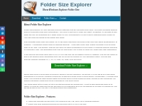 Folder Size Explorer - Simple Windows Explorer with folder sizes.