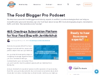 The Food Blogger Pro Podcast - Food Blogger Pro