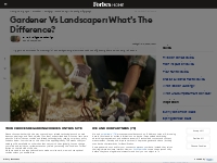What s The Difference Between Landscaping And Gardening Professionals?