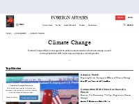 Climate Change | Foreign Affairs