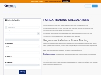  Kalkulator Trading Forex - Hitung Potensi Keuntungan