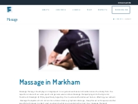 Massage | Physiotherapy, chiropractic, massage therapy in Markham