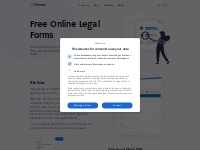 Create legal and business documents with online forms