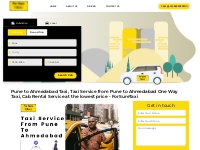 Pune to Ahmedabad Taxi, One Way Cab and Taxi Rental Service from Pune 