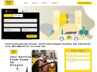Pune to Khopoli Taxi Services - ForsureTaxi