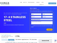 ‹—17-4 Stainless Steel Round Bars—› Forte Precision Metals, Inc.