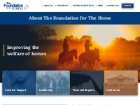 ABOUT US - The Foundation For The Horse