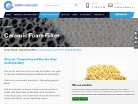 Zirconia Ceramic Foam Filter For Steel And High Alloy Supply