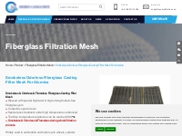 High Quality Smokeless Odorless Fiberglass Casting Filter Mesh For Alu