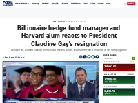 Billionaire alum Bill Ackman reacts to Harvard President Claudine Gay’