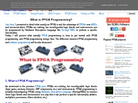 What is FPGA Programming? - FPGA4student.com