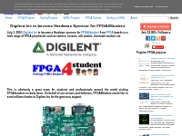 Digilent Inc to become Hardware Sponsor for FPGA4Student - FPGA4studen