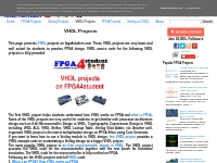 VHDL Projects - FPGA4student.com