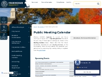 Public Meeting Calendar | City of Framingham, MA Official Website