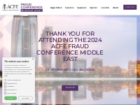   	2024 ACFE Fraud Conference Middle East
