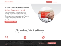 Fraud Detection Solution To Prevent Fraud and Reduce Chargeback