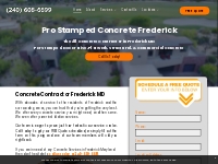       Stamped Concrete Frederick MD | Concrete Contractors Frederick M