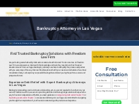 Bankruptcy Attorney in Las Vegas | Freedom Law Firm
