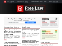 Free High Court   Supreme Court Judgments with Headnotes - Free Law