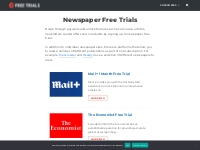Newspaper Free Trials - Read articles for free