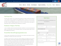 Privacy Policy - Freight shipping company | Australian freight forward