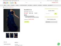 Buy Blue Ruffle Saree Online on Fresh Look Fashion