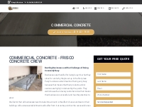 Commercial Concrete - Frisco Concrete Crew