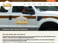 Courtesy Patrol Services Denver, CO | Frontier Security Guard   Patrol