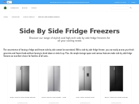 Side By Side Fridge Freezers: Premium Cooling Solutions