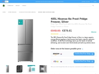 485L Hisense Silver Fridge Freezer - No Frost