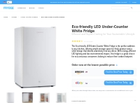 Efficient Eco-Friendly LED Under-Counter White Fridge