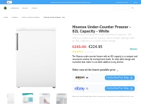 Compact Hisense Freezer - 82L Capacity - White
