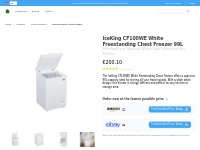 IceKing CF100WE: White Freestanding Chest Freezer 99L