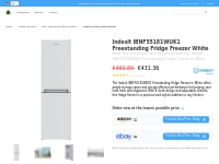 Indesit IBNF55181WUK1 Freestanding Fridge Freezer White - Buy Now!