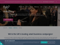 Lobbying | FSB, The Federation of Small Businesses