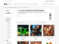E-Liquid Flavour Concentrates