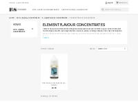 Element flavour concentrates for e-liquid