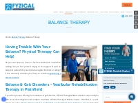 Balance & fall Prevention Physical Therapy in Plainfield, IL - FYZICAL