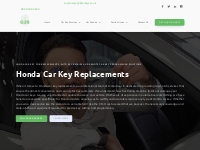 Honda Car Key Replacements Near Me | G28 Car Keys Solutions