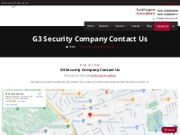 G3 Security Company Contact Us | London Security Company