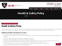 Health and Safety Policy - G3 Security Ltd.